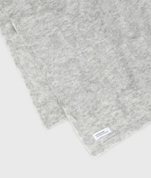 Alpaka Mix – Schal “CARRIE” light grey melee (10D134)