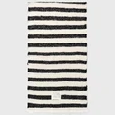 Schal mit Streifenmuster “URSULA” ecru/black (10D28)