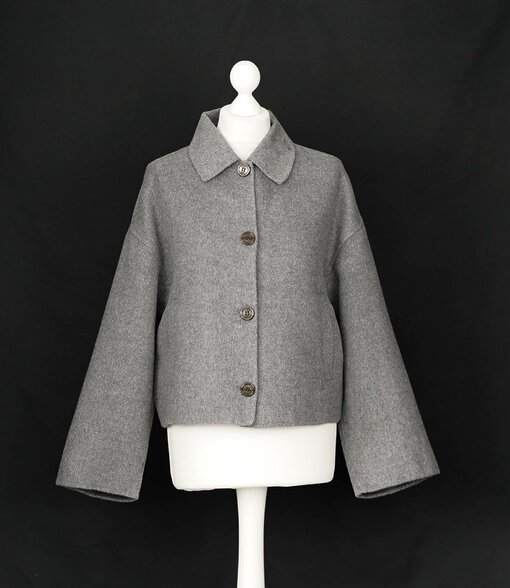 Kurz Jacke “LENINA” grey melange (HL51)