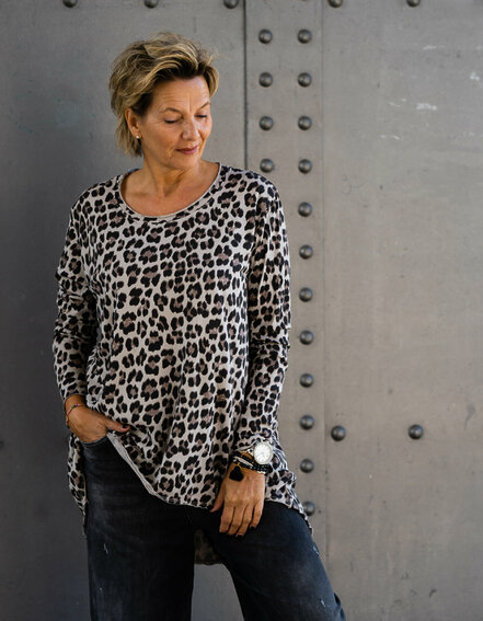 FRAUENSACHE - Leo-Langarmshirt "BRITTA" (BA07)