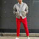 Bomberjacke “FREDERIKE” (ER30)/ Blusenshirt “TINA” (HB11)/ Joggerhose “PRISKA” rot (FJ)