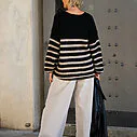 Strickpullover “VANA” (10D64)/ Jeans “KALEA” – oak dye (ER29)