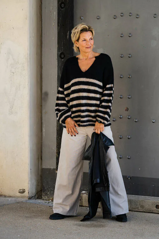 Strickpullover “VANA” (10D64)/ Jeans “KALEA” – oak dye (ER29)
