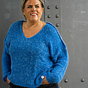 Strickpullover “INEZ” (CC02)/ Jeans “KALEA” silent great grey (ER20)