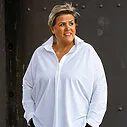 Elastische Bluse “MAGDA” white (PI62)