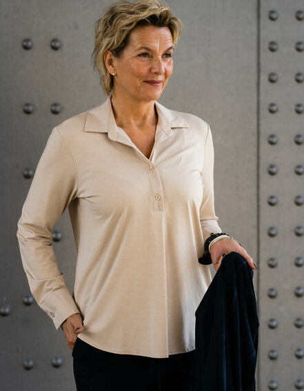 FRAUENSACHE - Vollelastisches Blusenshirt "TINA" (HB11)