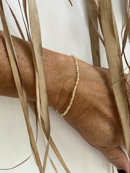 Armband “LULU STONE DOT RUTILATED QUARZ” (IBU40)