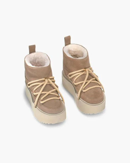 Low Boots “CLASSIC LOW PLATFORM” – beige (IN06)