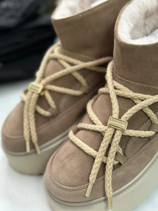 Low Boots “CLASSIC LOW PLATFORM” – beige (IN06)
