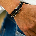 Bracelet “5WRAP PEACE” silver/mix (IC46)