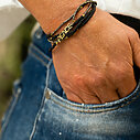Bracelet “5WRAP PEACE” gold/mix (IC46)