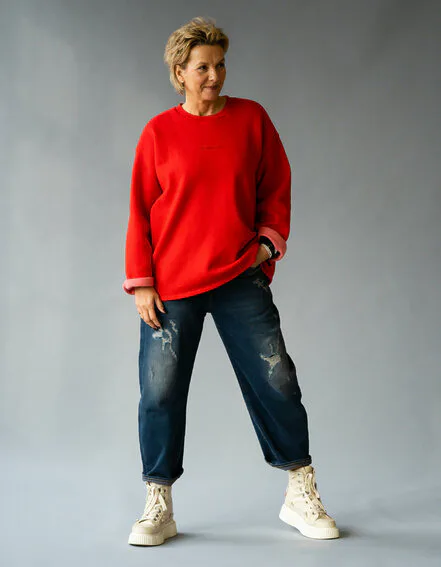 ELIAS RUMELIS - Jeans "YOANA" - heavy tucker blue (ER110)