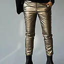 Langarmshirt mit Rollkragen “TINSLEY” (HL03) / Sportlicher Blazer “LEYA” black (ER07) / Lederimitat Hose “NINA” (H04)