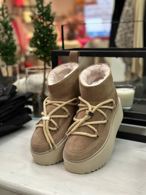 Low Boots “CLASSIC LOW PLATFORM” – beige (IN06)