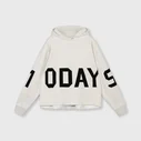 Statement Hoodie “ELIN” soft white melee (10D106)