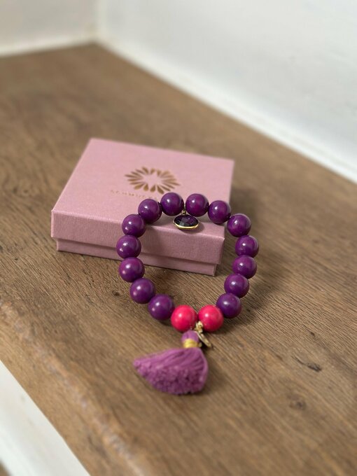 Armband “HD PURPLE MIT PINK” (SSK142)