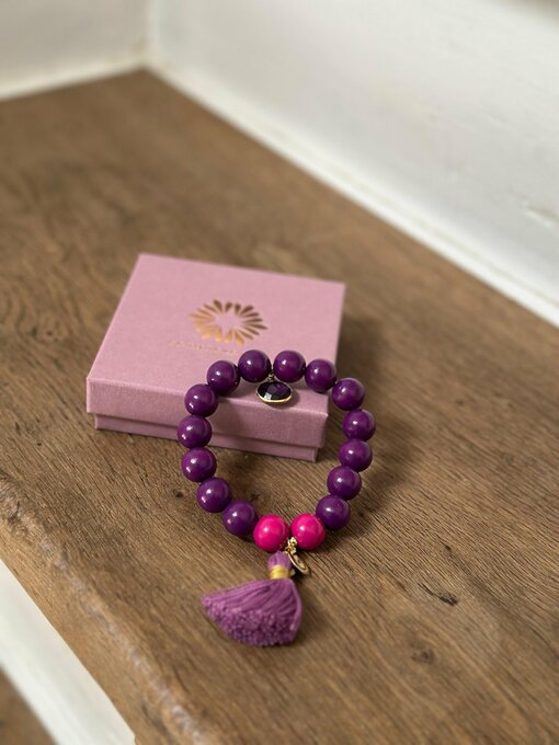 Armband “HD PURPLE MIT PINK” (SSK142)