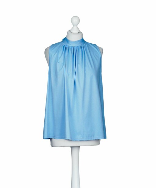 Elegantes Top “ANOUK” hellblau (BA04)