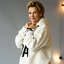Statement Hoodie “ELIN” soft white melee (10D106)