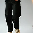 O-Shape Jeans “VIRGINA” schwarz (H51) / High Sneaker “MATILDA” – light beige (IN05)