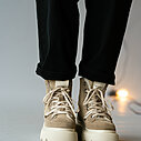 High Sneaker “MATILDA” – light beige (IN05)