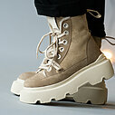 High Sneaker “MATILDA” – light beige (IN05)