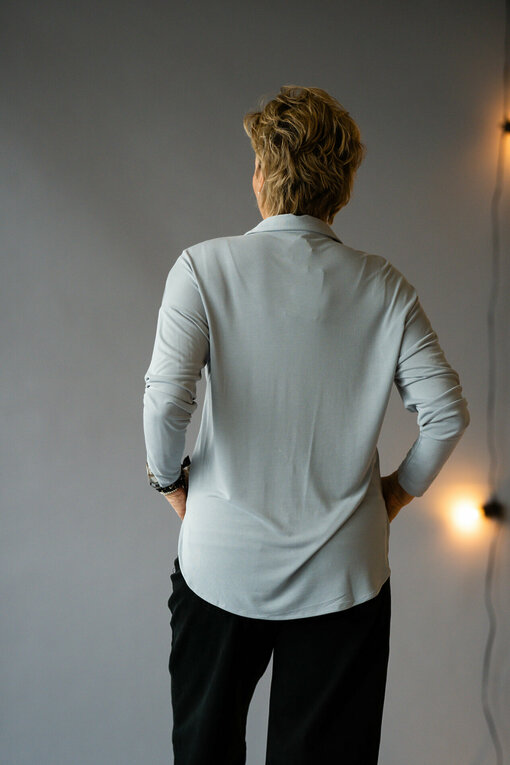 Langarm-Bluse “SVANIA” dark iced (HL27)