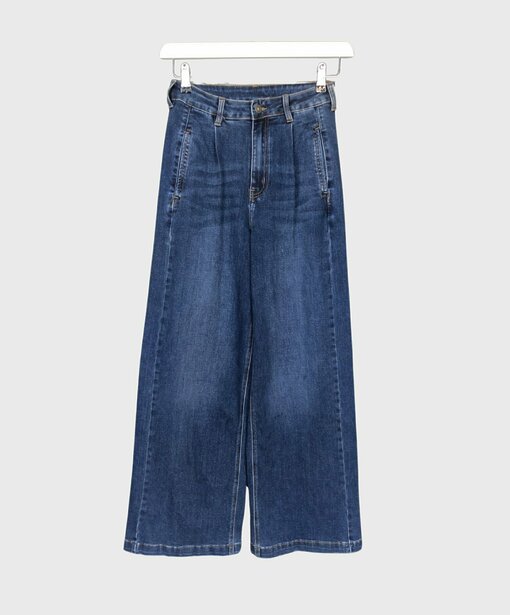 Wide Leg Jeans “YIBBI” dark blue(H36)