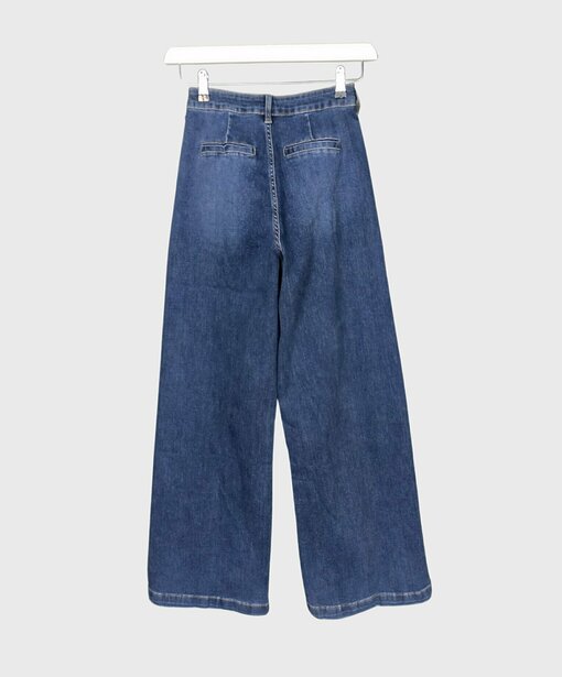 Wide Leg Jeans “YIBBI” dark blue(H36)