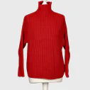 Grobstrickpullover “LEONIA” rot (GW204)