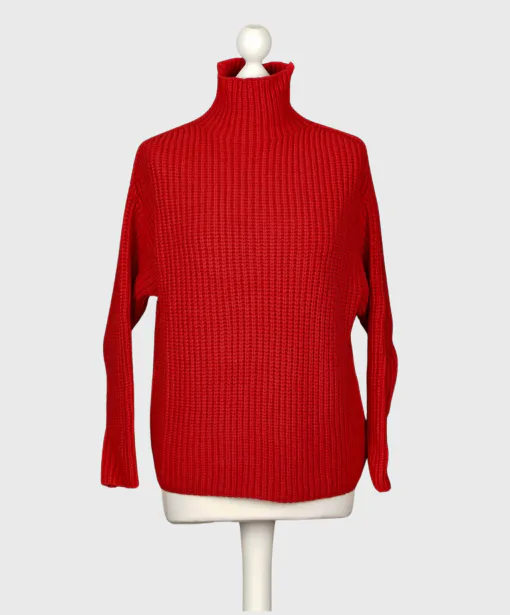 Grobstrickpullover “LEONIA” rot (GW204)