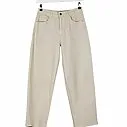 Weite Jeans “VIRGINA” beige (H51)
