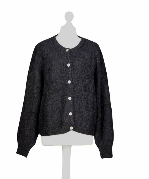 Alpaka Strickcardigan “JANE” black (GW15)
