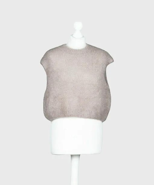 Kuscheliger Pullunder “WYONNA” taupe (GW69)