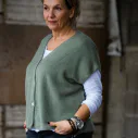 Kuschelige Strickweste “RASUL” khaki (GW38)