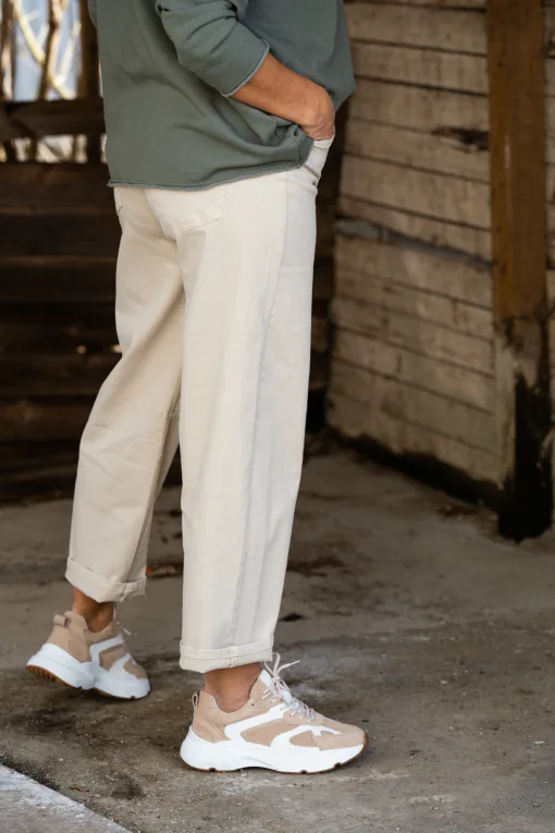 O-Shape Jeans “VIRGINIA” beige (H51)