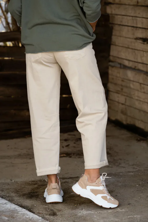 O-Shape Jeans “VIRGINIA” beige (H51)