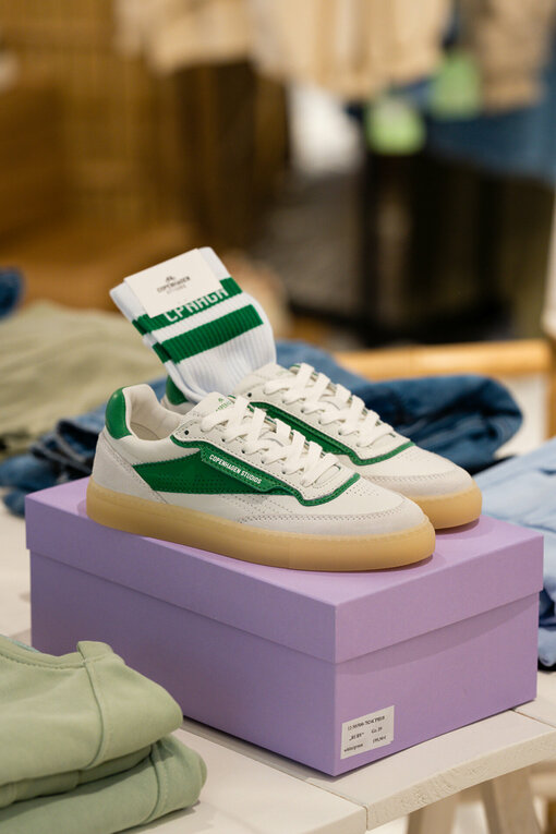 Low – Top Sneaker “RUBY” white/green (CPH18)