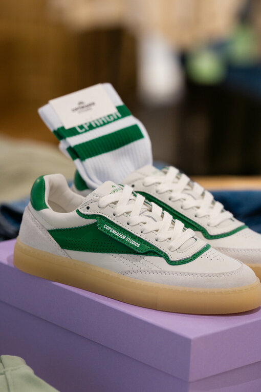 Low – Top Sneaker “RUBY” white/green (CPH18)