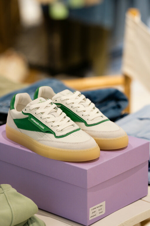 Low – Top Sneaker “RUBY” white/green (CPH18)