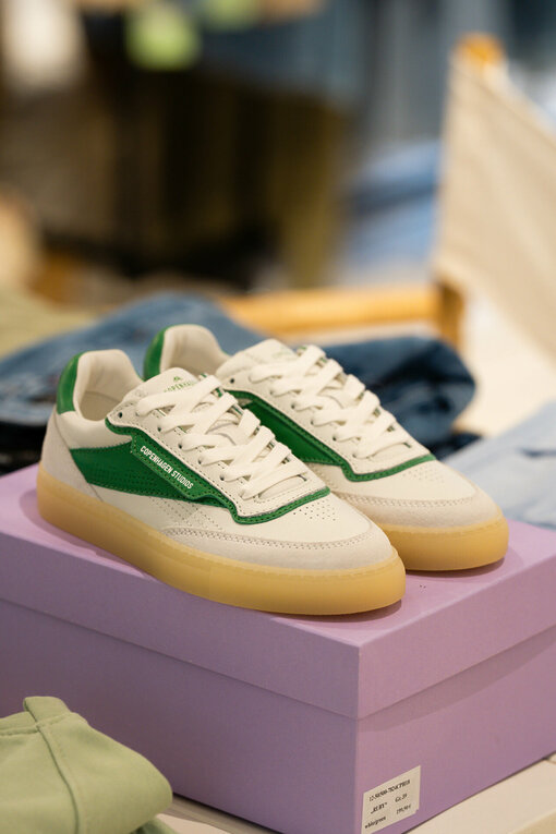 Low – Top Sneaker “RUBY” white/green (CPH18)