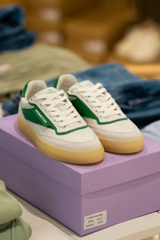 Low – Top Sneaker “RUBY” white/green (CPH18)