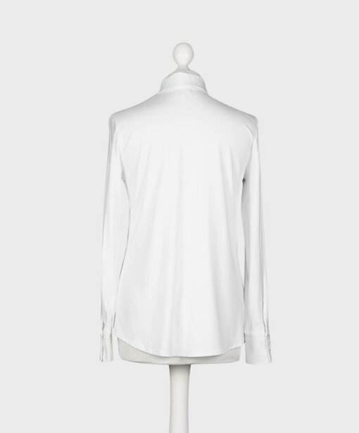 Vollelastische Hemdbluse “INGRID” weiß (HB03)