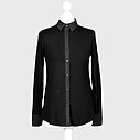 Vollelastische Hemdbluse “INGRID” schwarz (HB03)