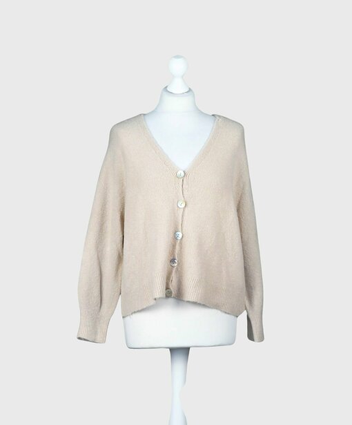 Lockerer Cardigan “TAMMI” sand (GW58)