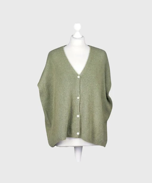 Kuschelige Strickweste “RASUL” khaki (GW38)