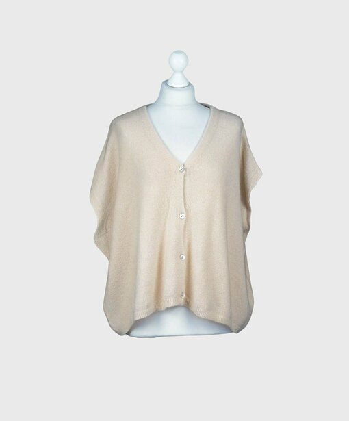 Kuschelige Strickweste “RASUL” beige (GW38)