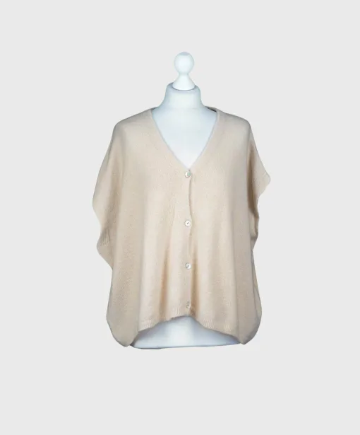 Kuschelige Strickweste “RASUL” beige (GW38)