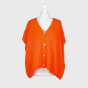 Kuschelige Strickweste “RASUL” orange (GW38)