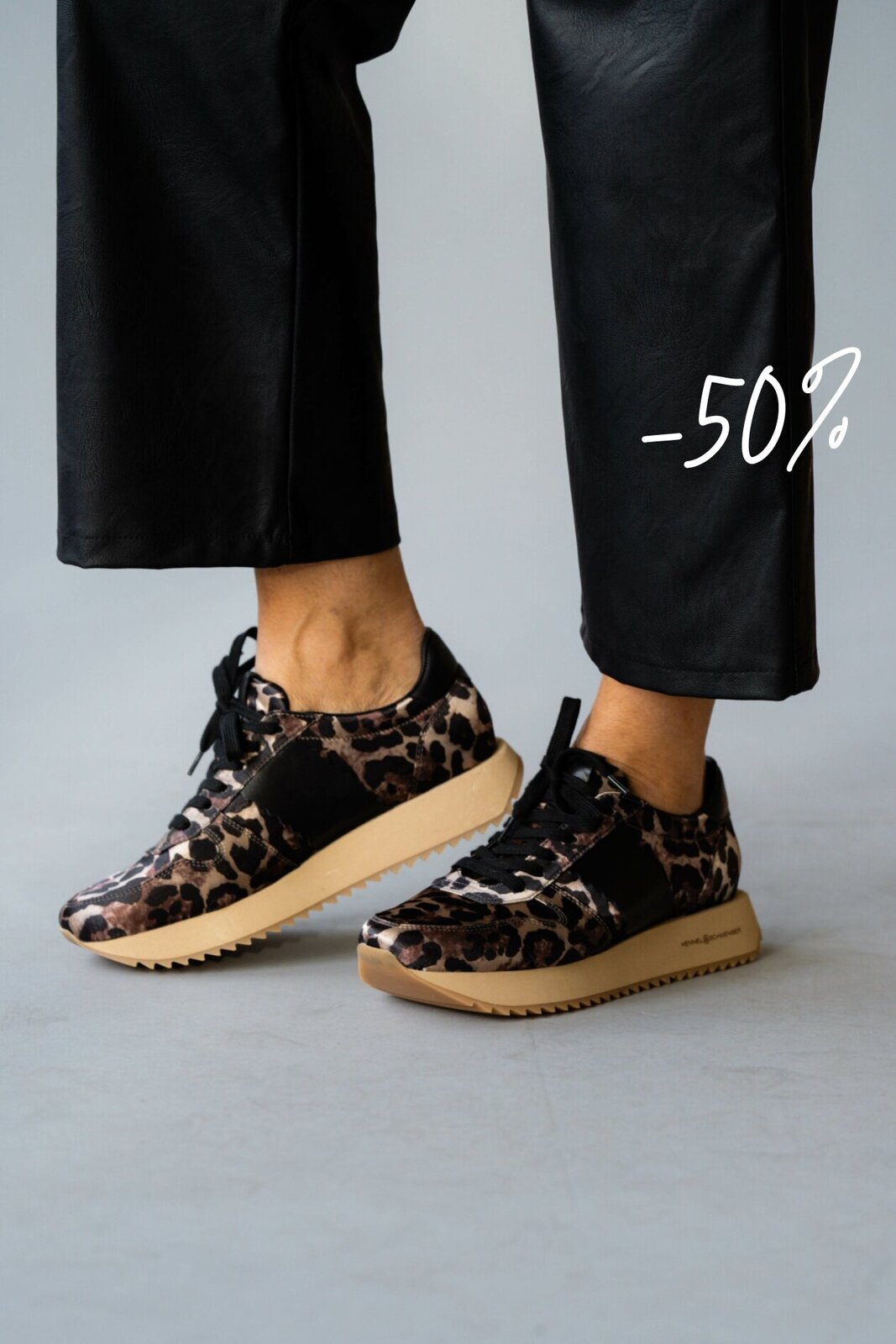 Cooler Leo Sneaker “FLASH” camel/schwarz (KS01)